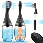 15oz Electric Enema Bulb Anal Douche Bendable Enema Douche for Men Women Colon Cleansing Vaginal Cleaner Kit Enema Bottle