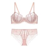 Stylish Sexy Erotic Lingerie Set for Women Good Quality France Bra Panty with Lace Decoration for Summer