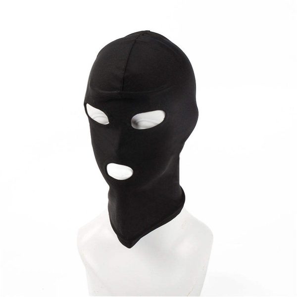 Slave Games for Adult Mask Hood Sexy Lingerie Open Mouth Eye Masken Bondage Headgear Cosplay BDSM Costume Kit
