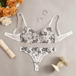 High Quality Women Sexy Costumes Teddy Lingerie New Product Women Bra Sexy Set Hot Lace Bra and Panties Underwear