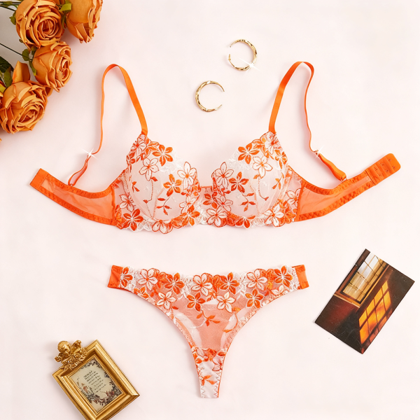 Hot Sale in Stock Women Sexy Costumes Teddy Lingerie New Product Women Bra Sexy Set Hot Lace Bra and Panties Underwear