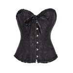 A Best-selling Waist-cinched, Flower-trimmed Ribbon Jacquard Corset and Top for Slimming and Shaping the Abdomen