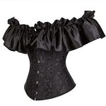 Jacquard Satin Lace Court Ladies' Body-shaping Dress, Waist-cinching Corset and Body-shaping Top