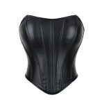 Gothic-style Corset with Zipper Fishbone, Slimming Waist and Body-shaping Top with Waist Seal
