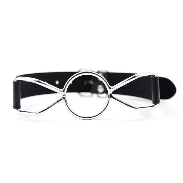 Open Fun SM Flirting Large Butterfly Mouth Ball Leather Mouth Gag Plug Sex Toy for Couple