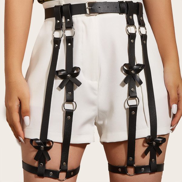 Leather Chest Harness Women Sex Harness Body Erotic Toys Suspender Bra Cage Waist Wide Strap Bdsm Bondage Lingerie