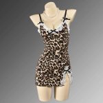 European and American Bestsellers, Sexy and Seductive Halter Lace Patchwork, Bow Split Halter Dress, Fun Pajamas - 图片 2