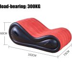 Dropshipping Inflatable Bed Sofa for Travel Beach Chaise Fold Bedroom Sex Furniture ArmChair Velvet PVC Leather Bed Frames - 图片 2
