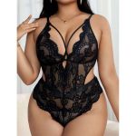 A Popular Lace-trimmed, See-through, Shaping, Backless, Interlaced and Sexy Jumpsuit From Europe and America - 图片 2