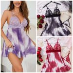 Women's Attractive Sexy Erotic Lingerie Nightdress Set Robe and Thong Pure Sleepwear Sling Style Lovely and Alluring - 图片 2
