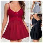 No Minimum Sexy Lingerie Nightdress Thong Set Attractive Sleepwear Robe Sexy Lingerie for Women Sling Pure Nightdress - 图片 2