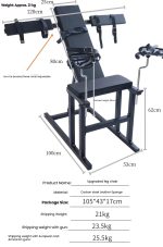 New Adult Hotel Furniture Toys BDSM Restraint Leg Spreader with Dildo Sex Machine Slave Training Bondage Sex Chair for Women - 图片 2