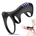 Reusable Silicone Cock Ring Delayed Ejaculation Sex Toys for Men Scrotum Stretcher Male Chastity Penis Enlargement Device - 图片 2