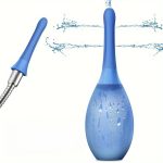 OEM Bendable Silicone Nozzle Enema Bulb Kit Anti-Backflow Shower Douche for Colon Cleanse Anal Sex Toys for Men and Women - 图片 2