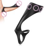 New Silicone Penis Ring Male Delay Ejaculation Cock Rings Masturbator Cockrings Toys for Men Chastity Cage - 图片 2