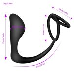 Sex Products Male Prostate Massager With Cock Ring Delay Ejaculation Male Masturbator Anal Butt Plug Sex Toys for Man - 图片 2