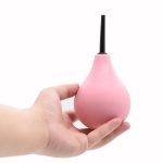 Reusable Pear Shaped Silicone Vagina Cleaner Enema Rectal Shower Tools Silicone Anal Cleaning Enema Bulb for Anal Cleaning - 图片 2