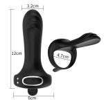 2 in 1 Vibrating Cock Ring With 10 Modes, Men's Penis Rings Vibrators for Men - 图片 2