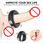 Wireless Remote Men's Cock Penis Rings Vibrator Sex Toys for Men Delay Ejaculation Vibrating Couple Male Masturbator - 图片 2