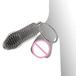 Stainless Steel Penis Ring Restraint Clasp Sleeve Penis Cage Male Penis Bondage Cock Ring Hollow Out Cock Cage Anti-Drop Ring - 图片 2