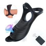 Male Silicone Remote Control Penis Ring Wireless Ultra Soft Cocking for Erection Enhancing Delay Ejaculation Sex Toy for Men - 图片 2