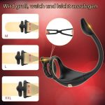 Black Ring Men Penis Ring Adult Male Sex Toys Time Lag Silicone Box 100% Waterproof IPX7 Masturbation 250g - 图片 2