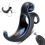 Remote Control Snail Cock Ring With Clit Stimulator Silicone Vibrating Penis Ring Vibrator Male Sex Toy for Men Couples - 图片 2
