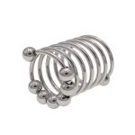 Stainless Steel Penis Ring With Balls Beads Long Wave Men's Chastity Cock Ring BDSM Adult Sex Toys Games for Men Couple - 图片 2