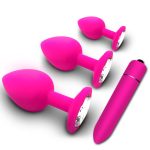 Butt Plug Training Set Wireless Anal Plugs Set Vibrator Trainer Kit With Remote Control Prostate Massager Anal Toys - 图片 2
