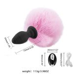 Silicone Anal Plug Plush Rabbit Tail Panties Sex Toy for Women - 图片 2