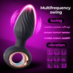 360 Remote Control Silicone Butt Plug 10 Frequency Vibrator Sexy Toy Anal Dildo Adult Sex Anal Plug for Men Woman - 图片 2