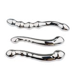 Double Ended Stainless Steel Freeze G Spot Prostate Massage Pure Metal Anal Plug Dildo Adult Toy for Male Gay - 图片 2