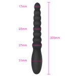 10 Speed Anal Vibrator Anal Beads Prostate Massage Dual Motor Butt Plug Stimulator USB Charge Vibrators Sex Toys for Men Women - 图片 2