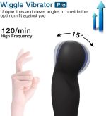 Anal Vibrator Prostate Massager Anal Sex Toys for Man, Black - 图片 2