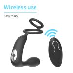 Remote Control Anal Plug With Cock Ring Vibrating Prostate Massager Thrusting Butt Plug Vibrator for Men and Women Sex Toys - 图片 2