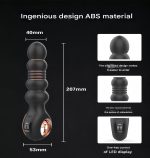 Factory Price Sex Toys Male LED Display Silicone Mold 9 Speed Retractable Vibrating Massager Male Prostate Massager - 图片 2