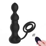 Ergonomic Design Adult Sex Toys Massager Premium 10 Frequency Vibration Mode Silicone Anal Plugs ABS Material for Couples - 图片 2