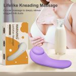 Factory Waterproof Silicone Breast Massager Heat Warming Women's Breast Massaging Needs for Breastfeeding for Breast Pain Relief - 图片 2