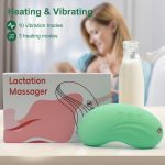 OEM/ODM Soft Silicone Women Heating Vibrator Breastfeeding Massage Vibrating Electric Lactation Massager for Breast Pain Relief - 图片 2