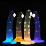 New TPE Dildo Transparent Suction Cup Anal Plug Masturbation Device Confetti Clear Dildo Best Adult Sex Toys for Women - 图片 2