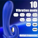 Wholesale G Spot Clitoral Stimulation Snail Vibrator 10 Speed 2 in 1 Dildo Stimulator Sex Toys for Women - 图片 2