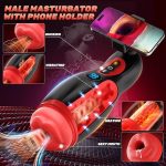 LetRock Sax Toys for Man with 9 Sucking 9 Vibrating Oral Masturbators Cups Heating Penis Pump Adult Sex Toys for Men - 图片 2