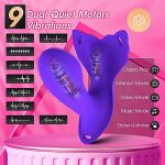 OEM/ODM Wearable Dildo Dual Motor Waterproof Silicone Vibrator Quiet Butterfly Panty G Spot Clit Stimulator Sex Toy for Women - 图片 2