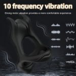 Wholesale 10 Frequency Vibrator Cock Ring Male Masturbation Toys Delayed Ejaculation Penis Ring XXX Couples Erotic Products - 图片 2