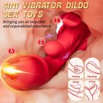 New Big Mouth 3 in 1 Tongue Swinger Animes Sex Toy Heated Dildo Vibrator Female G Spot Massager Adult Erotica Vibrator for Women - 图片 2