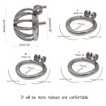 Men's Stainless Steel Chastity Cage Lock Chastity Belt Device Cock Cage Slave Punish Fun BDSM Bondage Sex Toys for Couples - 图片 2