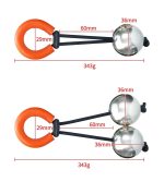 Weight Bearing Cock Ring Drop Ball Penis Heavy Stretcher Penis Erection Enlarger Penile Training Pendant Sex Toys for Men - 图片 2