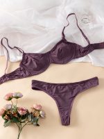 Custom Logo Young Ladies Sexy Night Net Bra Sets Fantasy Women Sexy Underwear Sexy Bra Thongs Set - 图片 2