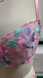 Women's Sexy Underwire Push-Up Lingerie Set Single-Layer Lace with Embroidery Jersey Fabric Thin Style Underwear - 图片 2