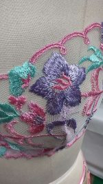 Women's Sexy Floral Embroidered Lace Underwire Push-Up Lingerie Set Women's Summer Style Jersey Fabric Thin Underwear - 图片 2